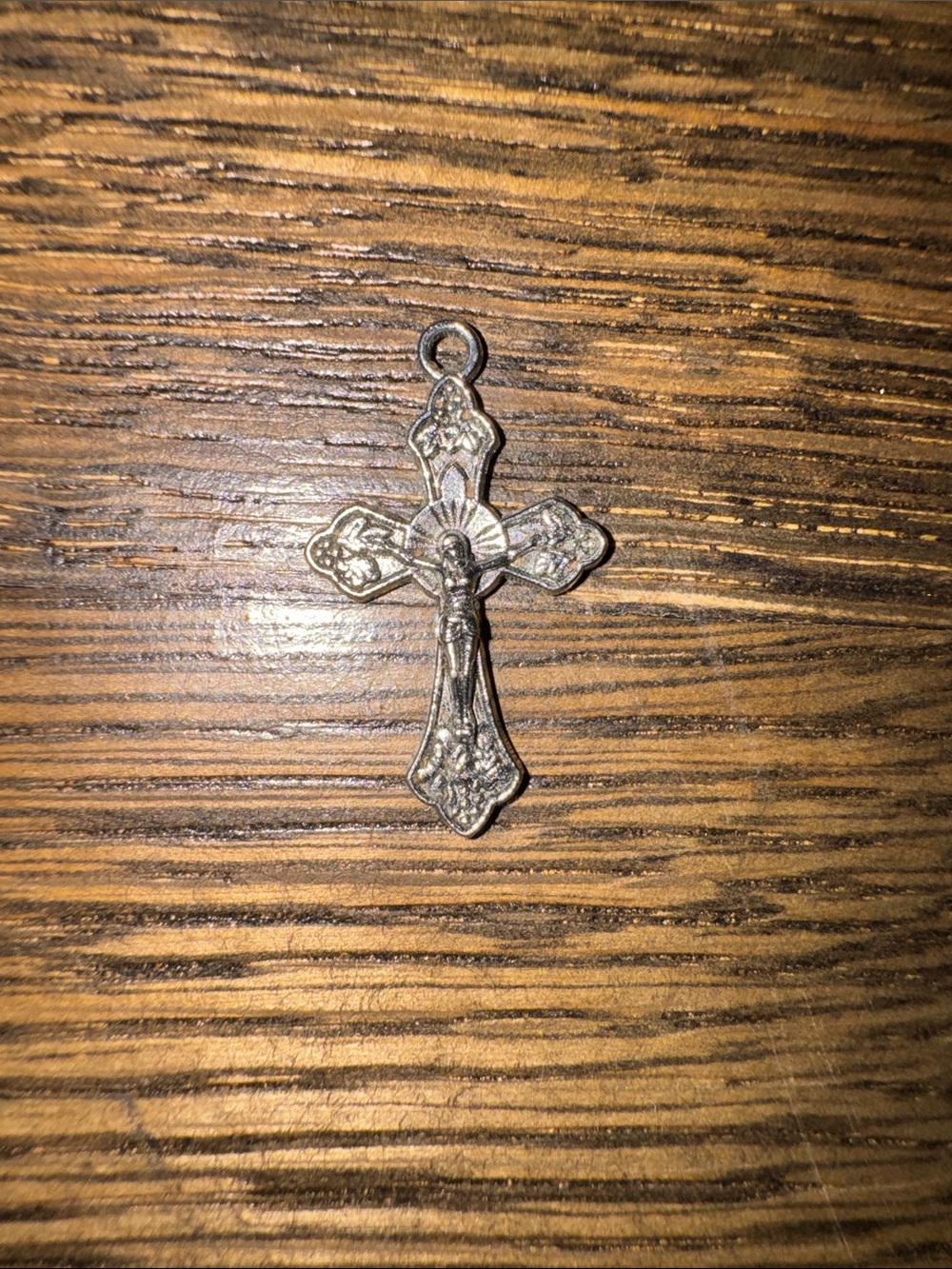 Silver Tone Crucifix Pendant